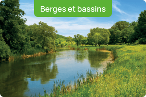 Berges et bassins