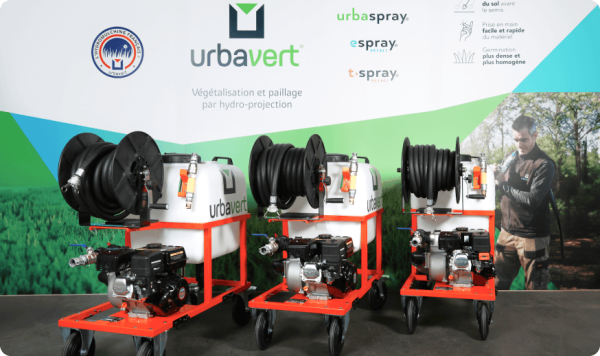 Machines d'hydroseeding fabriquée en France, à Lyon